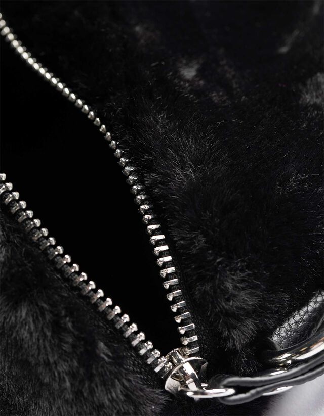 Válltáska - Műszőrme - barna