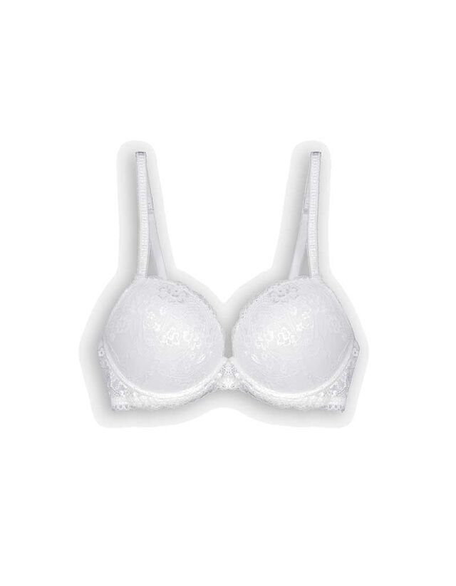 Push-up melltartó - merevítővel - feher