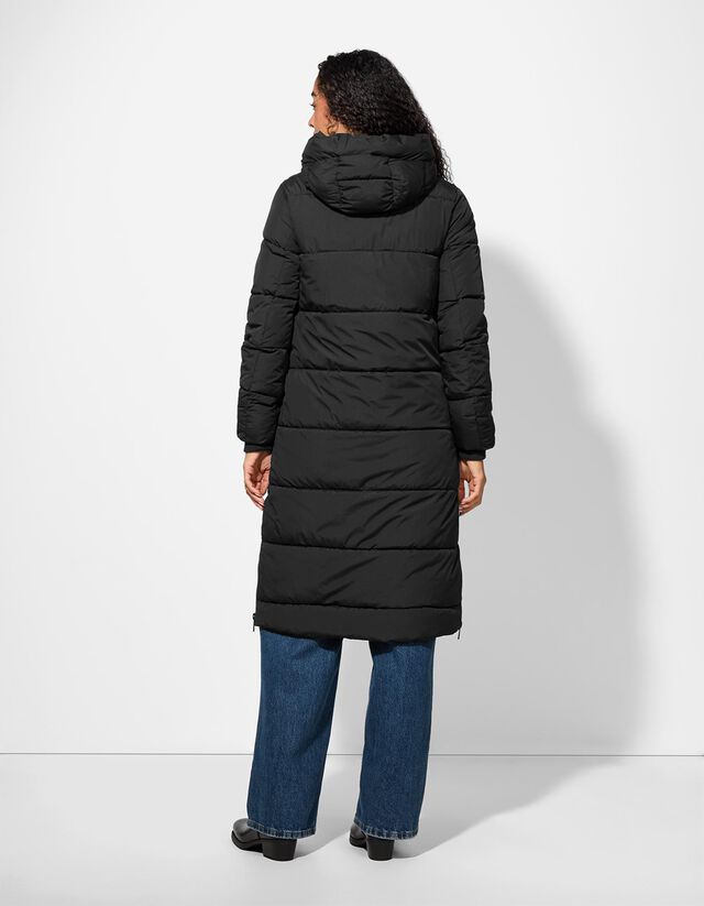 Steppelt kabát - Állítható derék - fekete