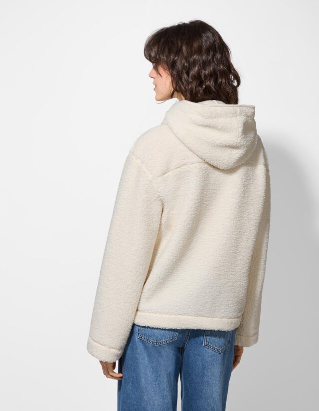 Cipzáros melegítőfelső - Plüss - fekete