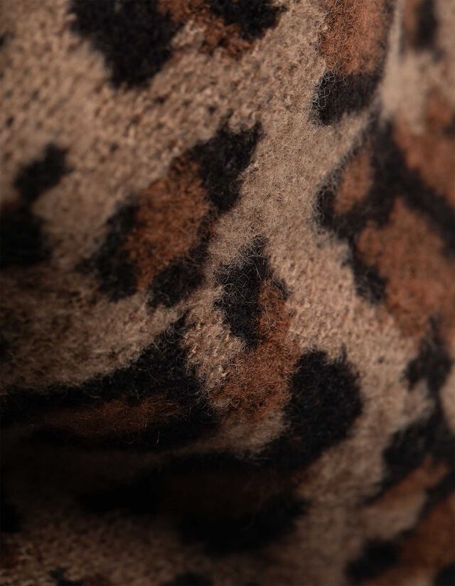 Sál - Állatmintás - bézs