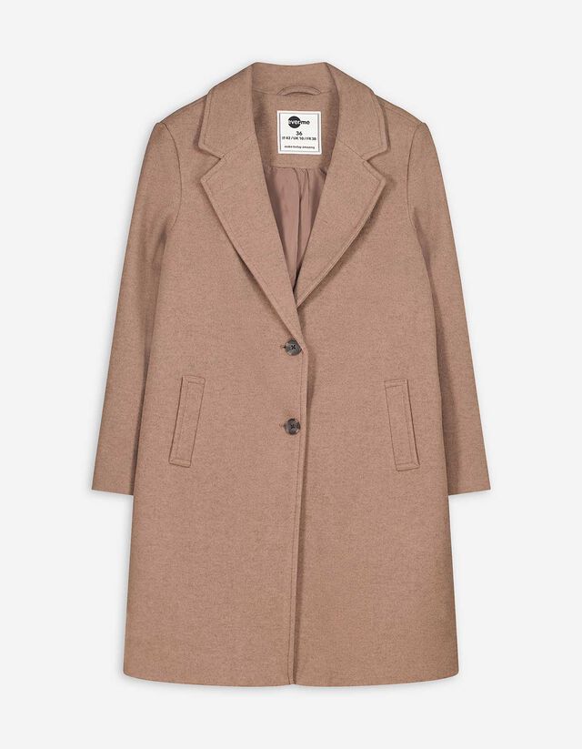 Kabát - Gyapjú megjelenés - barna