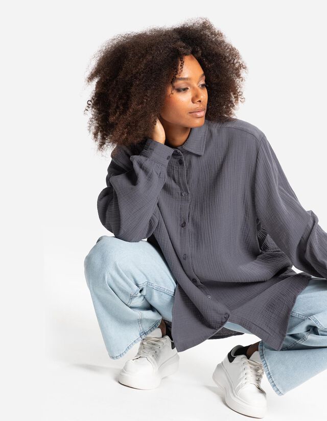 Blúz - Muszlin - vilagos zold