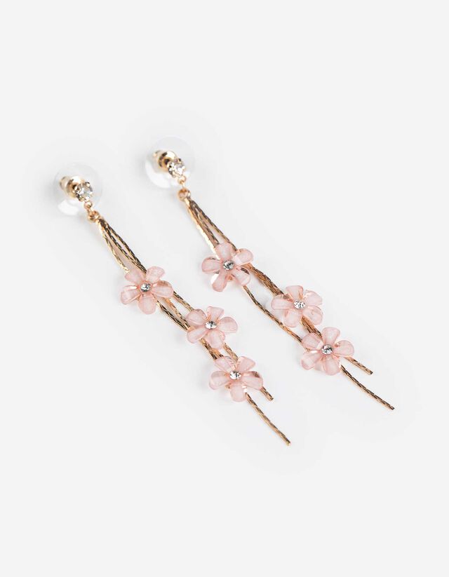 fülbevaló - Strasszokkal - arany