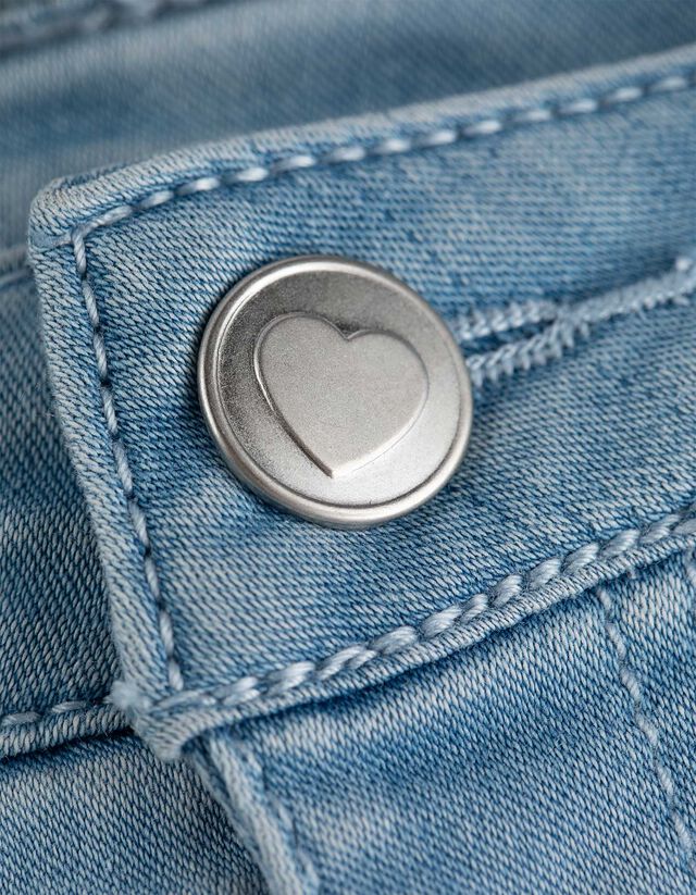 Farmernadrág - Strasszokkal - vilagoskek