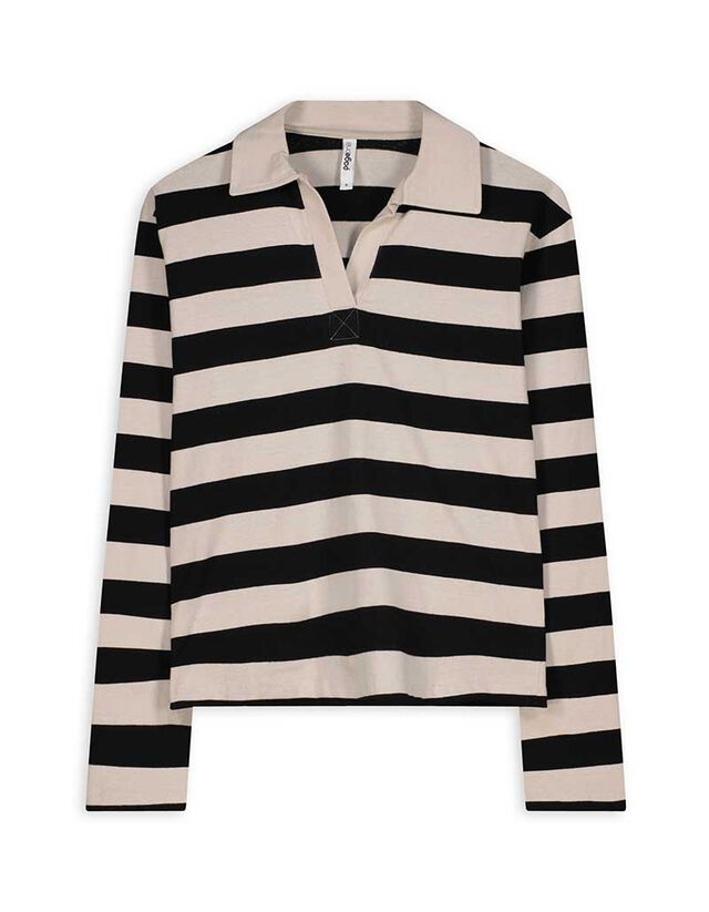 Hosszú ujjú póló - Csíkos - feher