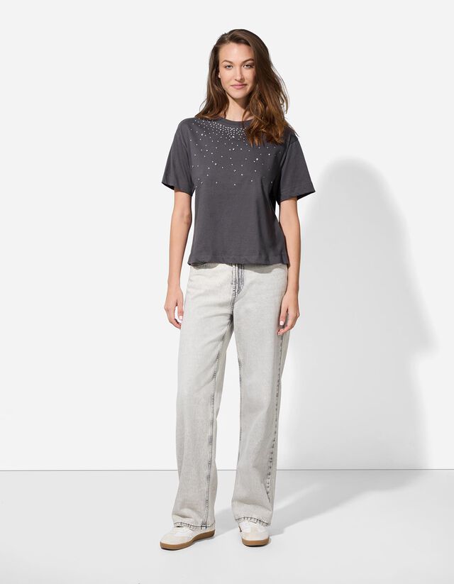 Póló - Alkalmazás - sötétszürke