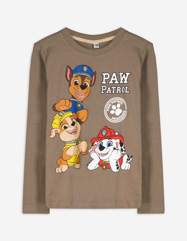 Hosszú ujjú felső - Mancs őrjárat - világos barna