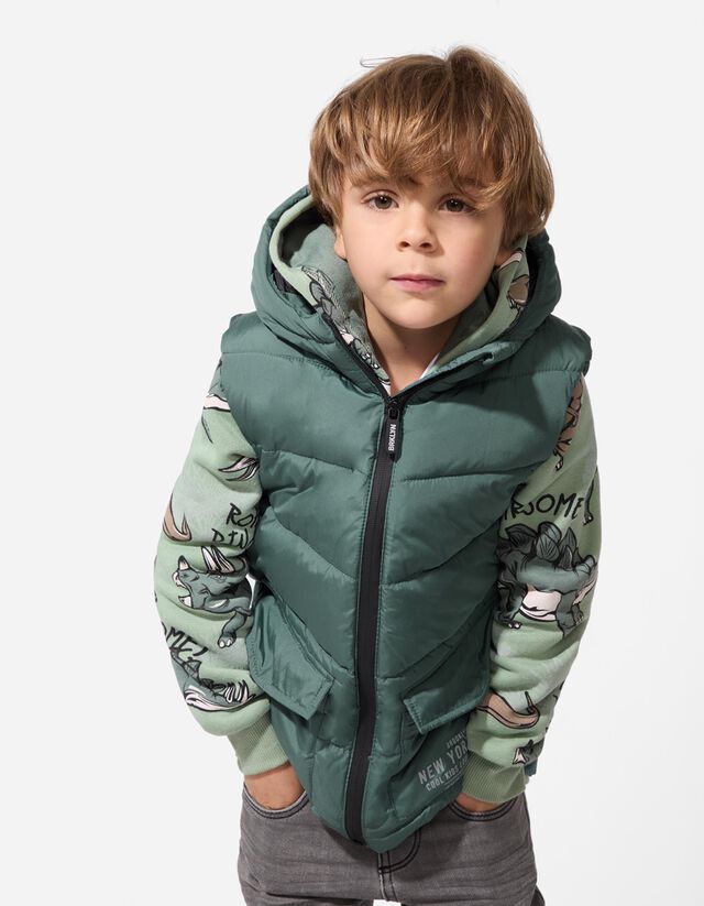 Steppelt mellény - Foltzsebek - zöld