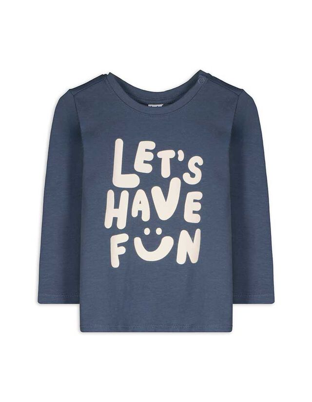 Hosszú ujjú felső - Nyomott minta - vilagoskek