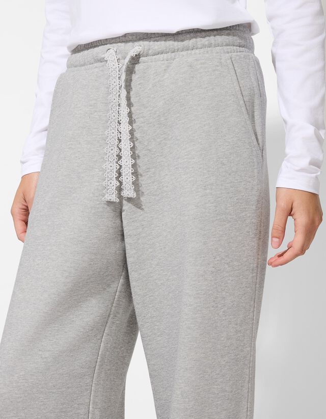 Nadrág - Csipkerátéttel - feher