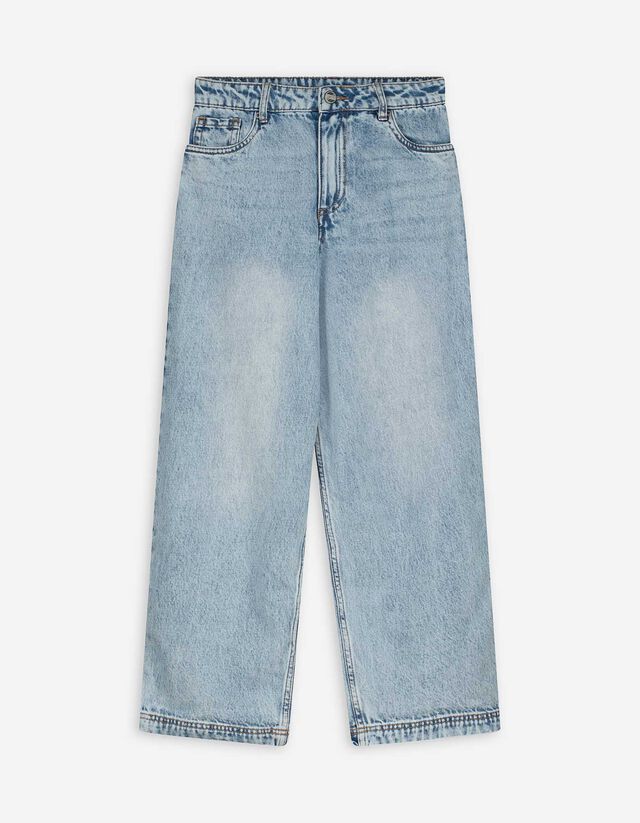 Farmernadrág - Bő fazon - fekete