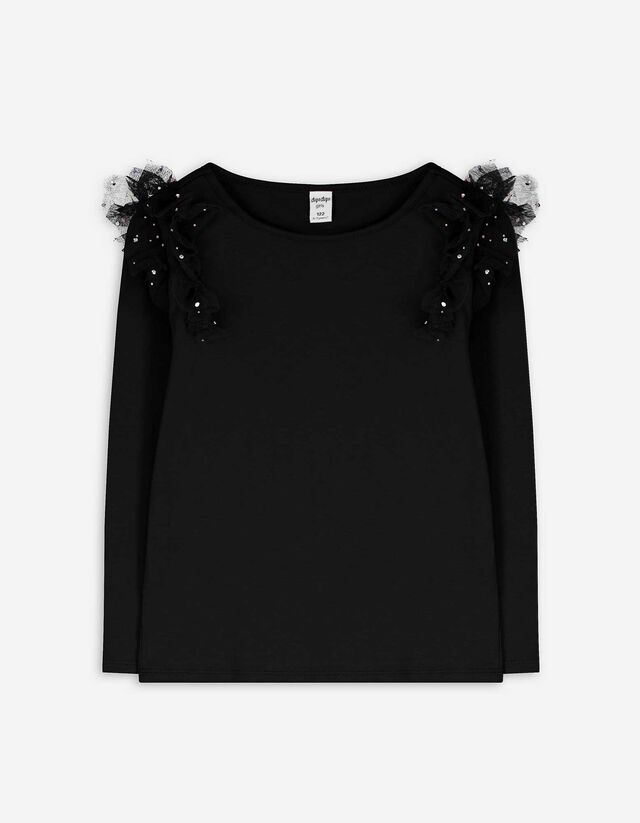 Hosszú ujjú felső - Egyszínű - rozsaszin