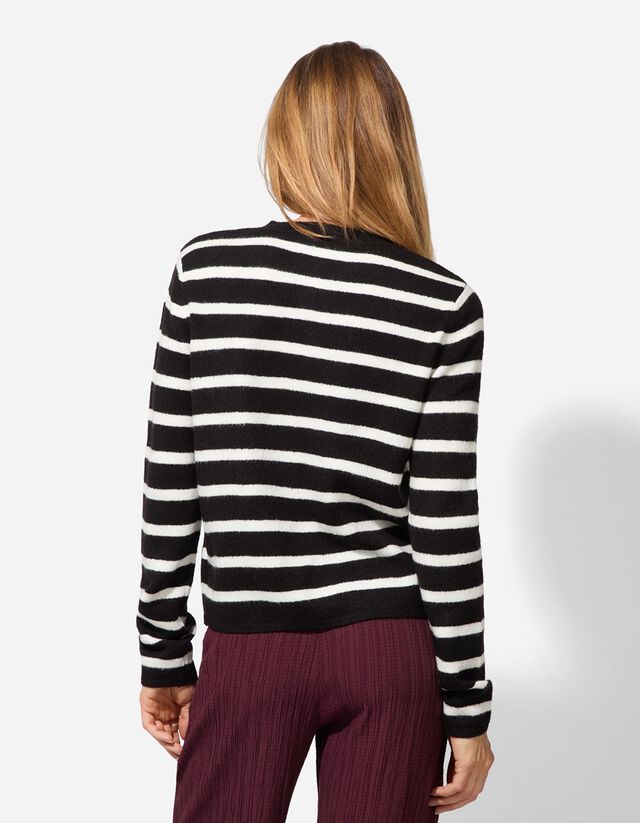 Kardigán - Gombolópántos - fekete