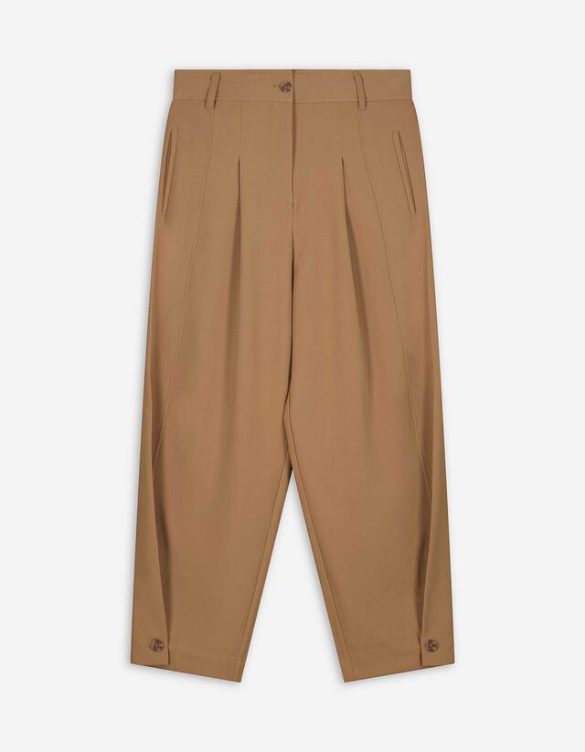 Nadrág - Velúr utánzat - világos barna