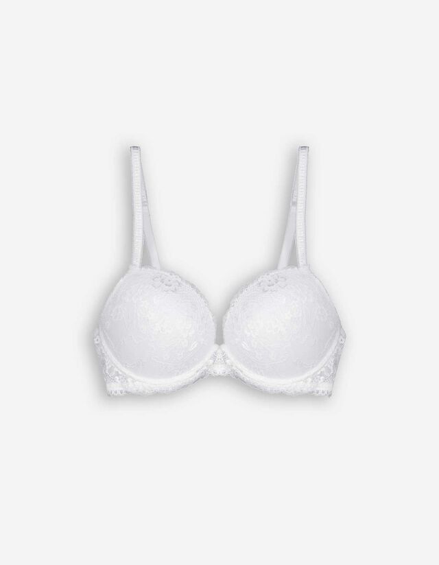 Push-up melltartó - merevítővel - feher