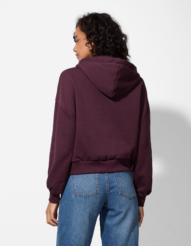 Cipzáros melegítőfelső - Zsinóros kapucni - feher