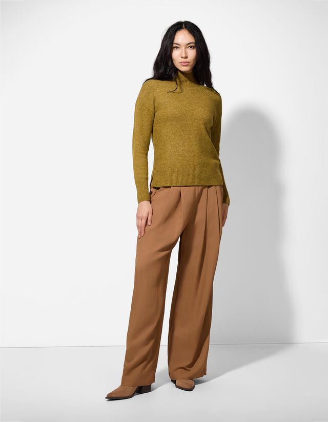 Nadrág - Széles szárú - világos barna