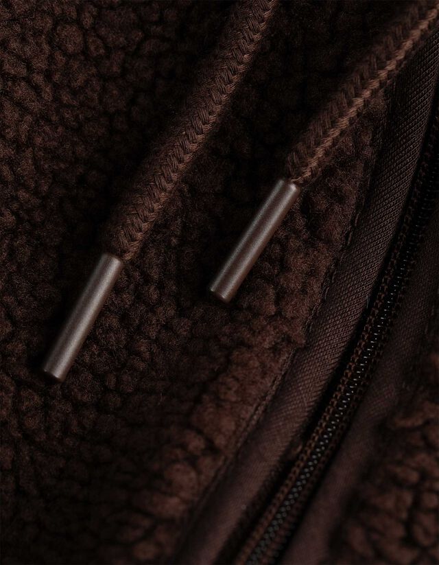 Cipzáros melegítőfelső - Plüss - fekete