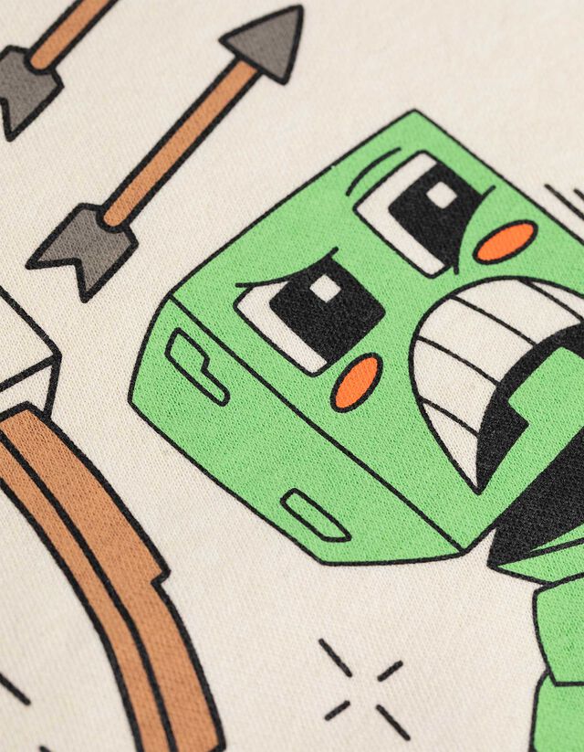 Kapucnis felső - Minecraft - bézs