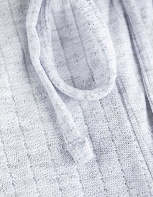 Pizsamaalsó - Strukturált anyag - szürke