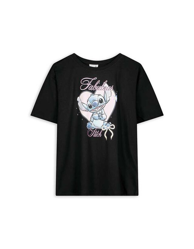 Póló - Lilo és Stitch - fekete