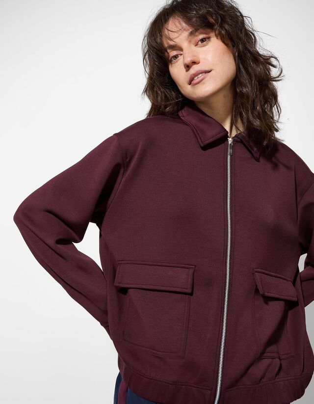 Cipzáros melegítőfelső - Cipzáros - barna