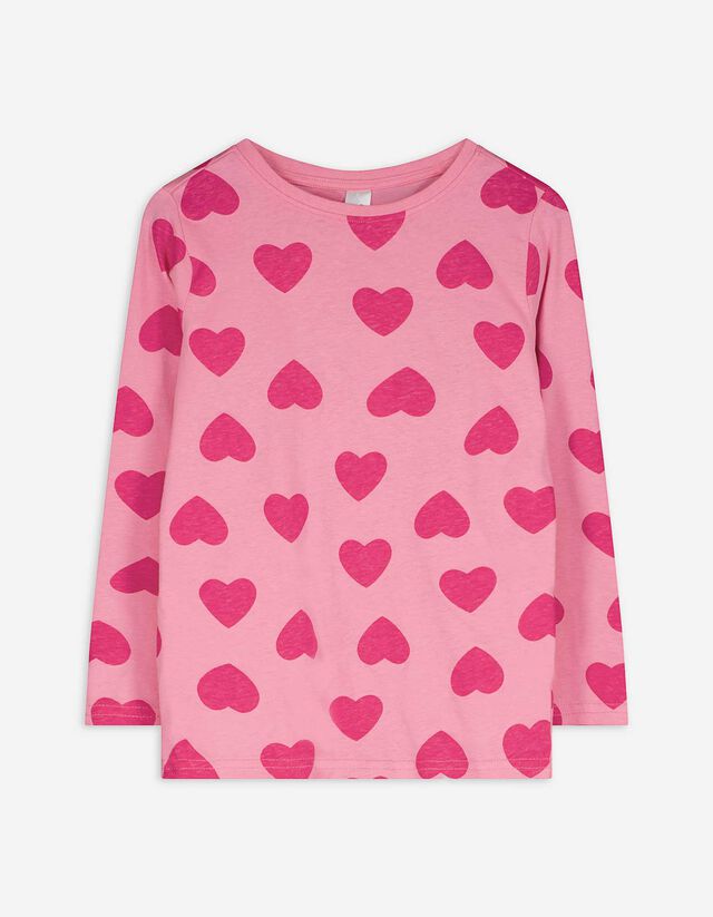 Alsó -és felsőrészből álló pizsama szett - Vegyes minta - pink