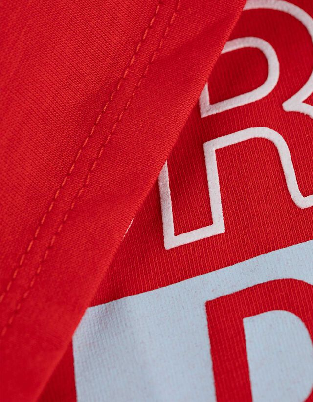 Póló - Nyomott minta - fekete