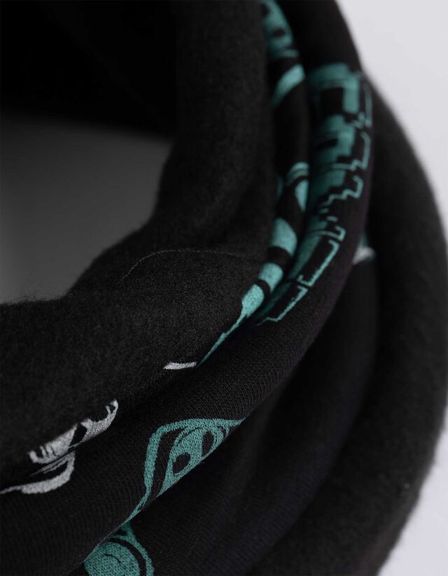 Csősál - Elszórt nyomott minta - fekete