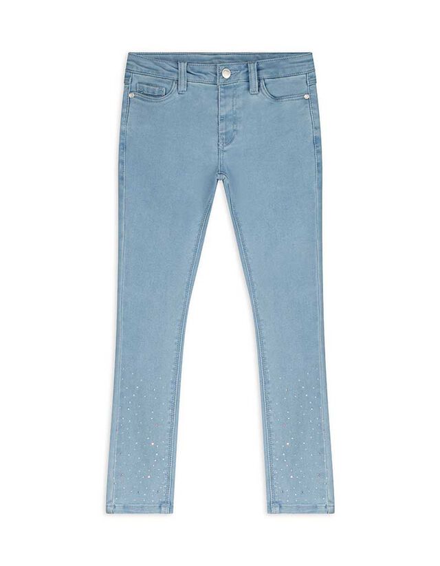 Farmernadrág - Strasszokkal - vilagoskek