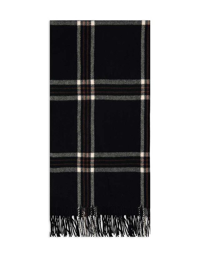 Sál - Kockás - sötétszürke