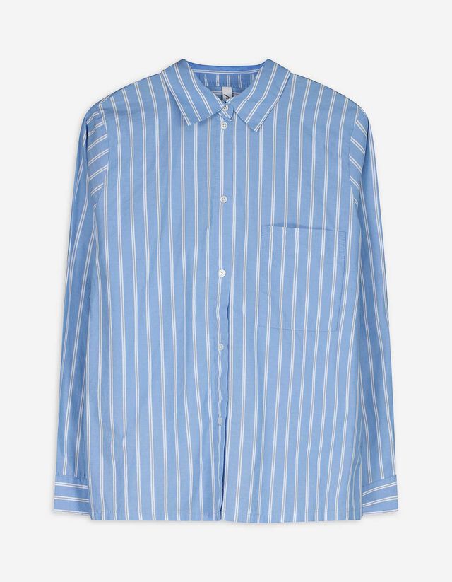 Felsőből és nadrágból álló pizsama szett - Szőtt szövet - feher