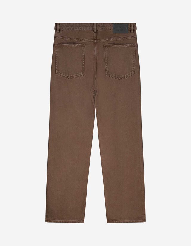 Farmernadrág - Normál derekú - barna