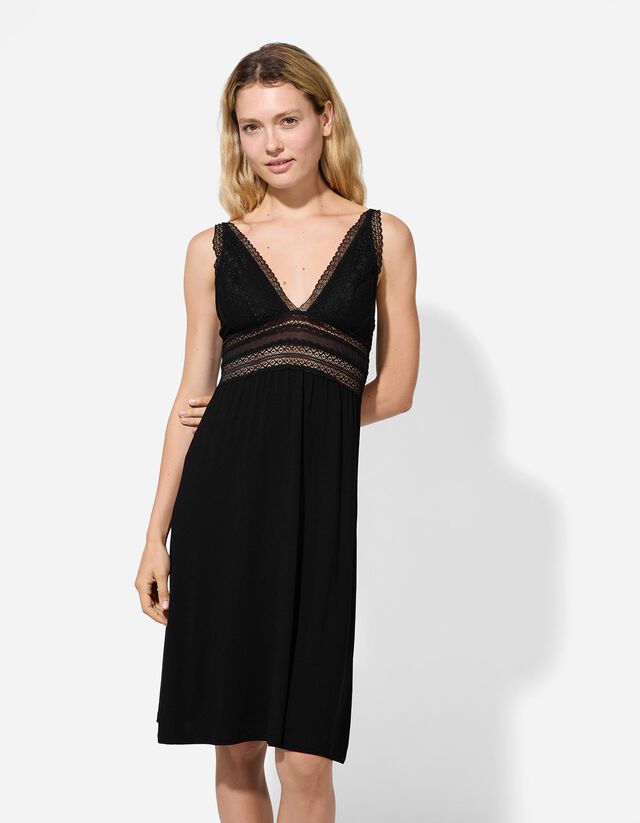 Negligé - Viszkóz - fekete