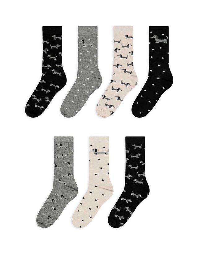 Zokni - 7 db-os csomag