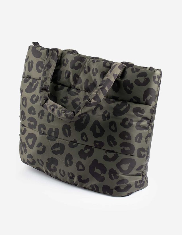 Táska - Párducmintás - sötétzöld