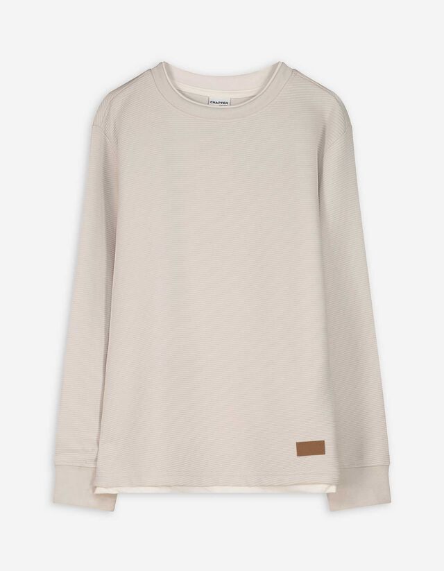 Hosszú ujjú felső - Túlméretezett fazon - sötétszürke