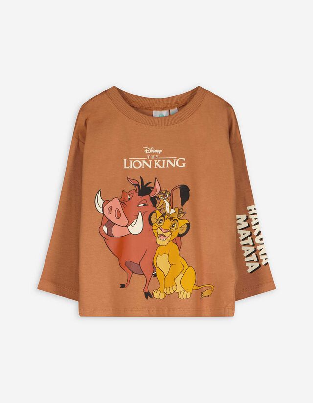Hosszú ujjú felső - Oroszlánkirály - világos barna