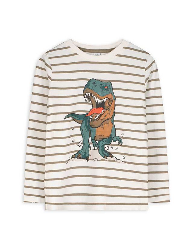 Hosszú ujjú felső - Nyomott minta - feher