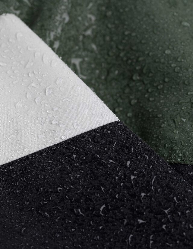 Széldzseki - Színes blokkolás - sötétzöld