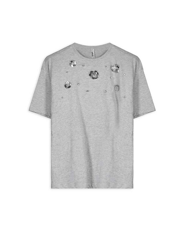 Póló - Strasszokkal - feher