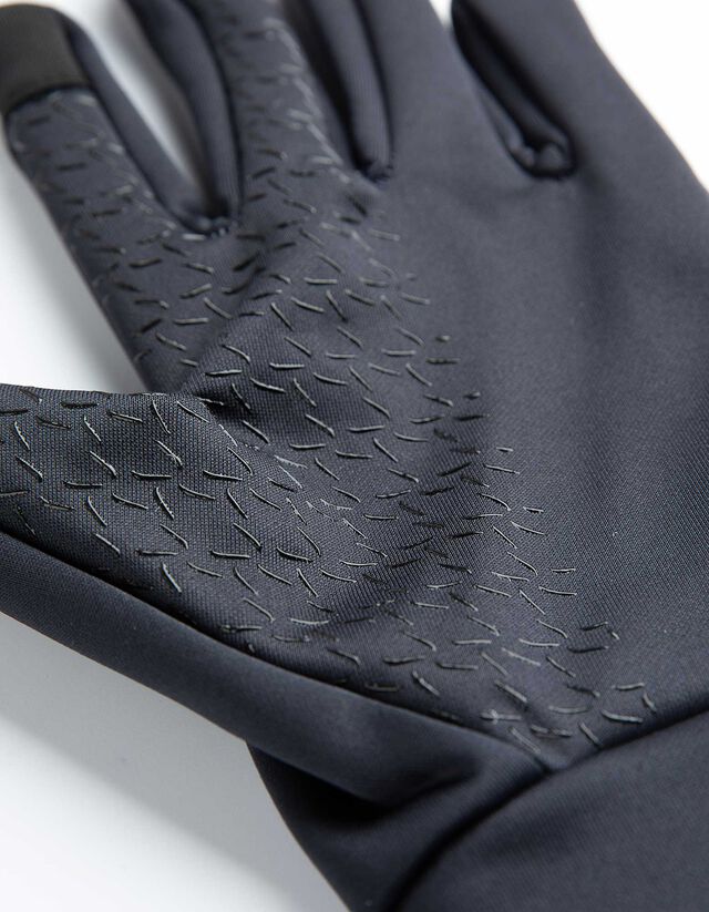 érintőképernyős kesztyűk - Fényvisszaverő - fekete