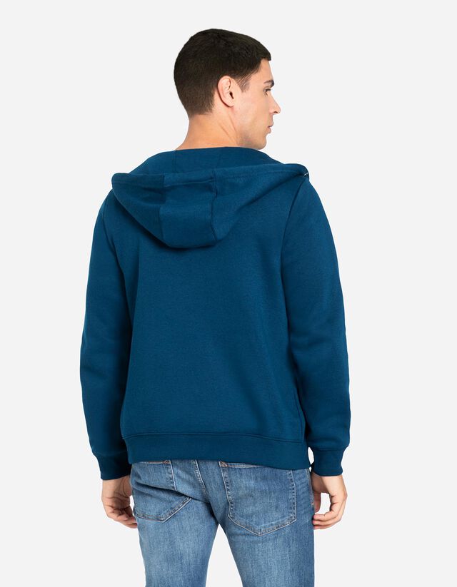 Cipzáros melegítőfelső - Zsinóros kapucni - sotetkek