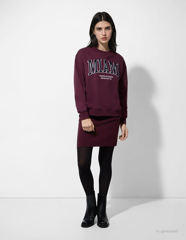 Szoknya - Viszkózkeverék - szürke