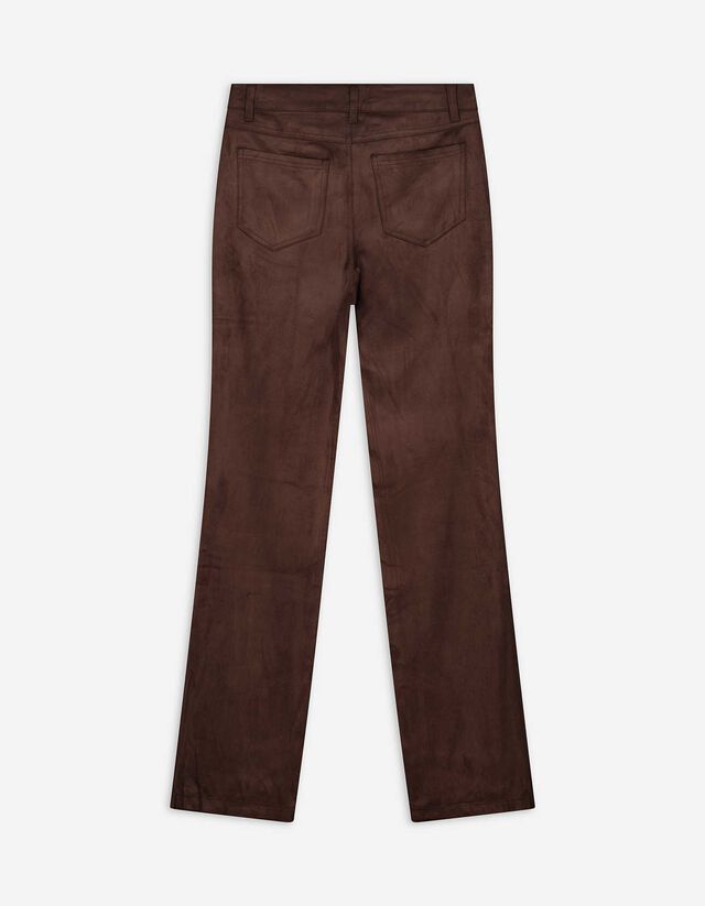 Nadrág - Enyhén bővülő fazon - sötétbarna