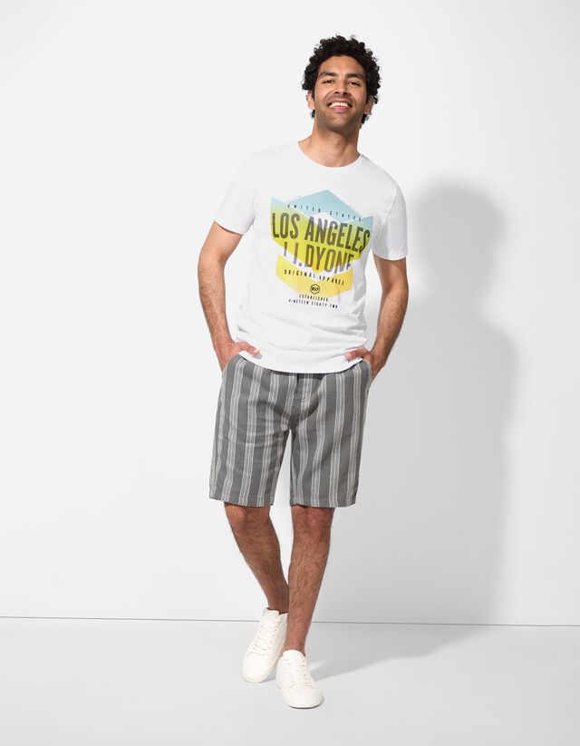 Póló - Nyomott minta - fekete