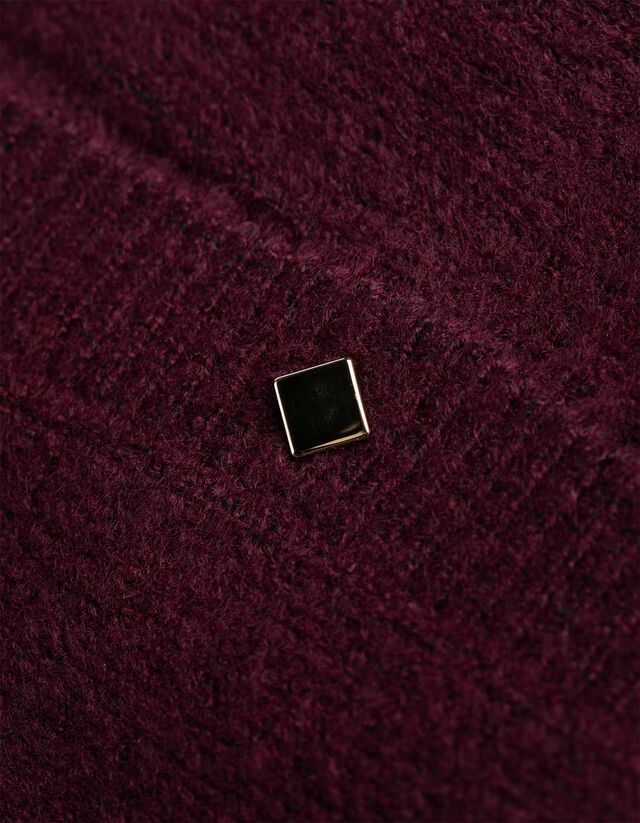 Kardigán - Gombolópántos - sotetlila