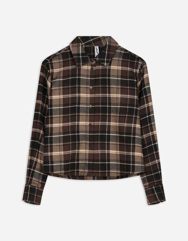 Blúz - Kockás - bézs