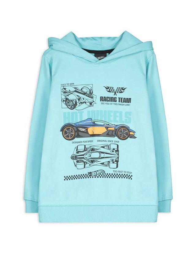 Kapucnis felső - Hot Wheels - kék